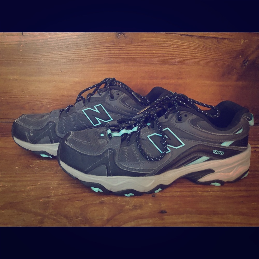 Charcoal, black & Teal New Balance Shoes